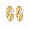 Boucles d'oreilles Créoles torsadées - Boucles d’oreilles en or jaune 18 carats 58 Facettes BO260