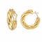 Boucles d'oreilles Créoles torsadées - Boucles d’oreilles en or jaune 18 carats 58 Facettes BO260