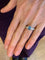 Bague 55 Bague topaze ovale et diamants en or gris 18 carats 58 Facettes B391
