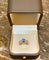 Bague 55 Bague topaze ovale et diamants en or gris 18 carats 58 Facettes B391