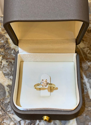 Bague 53 Bague solitaire diamant 0,80 ct en or jaune 18 carats 58 Facettes BD217