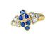 Bague 51 Mauboussin - Bague en or jaune 18 carats, saphirs et diamants 58 Facettes AB670