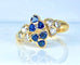 Bague 51 Mauboussin - Bague en or jaune 18 carats, saphirs et diamants 58 Facettes AB670