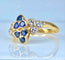 Bague 51 Mauboussin - Bague en or jaune 18 carats, saphirs et diamants 58 Facettes AB670