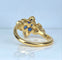 Bague 51 Mauboussin - Bague en or jaune 18 carats, saphirs et diamants 58 Facettes AB670