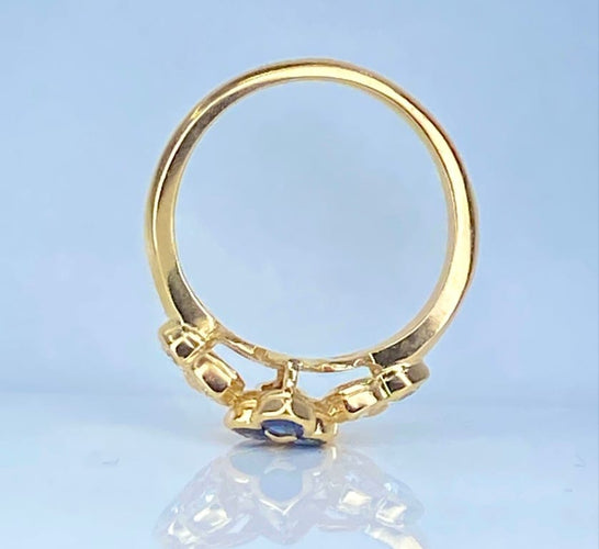 Bague 51 Mauboussin - Bague en or jaune 18 carats, saphirs et diamants 58 Facettes AB670