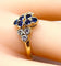 Bague 51 Mauboussin - Bague en or jaune 18 carats, saphirs et diamants 58 Facettes AB670