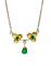 Collier Collier pendentif en or jaune 18 carats et émeraudes 58 Facettes AB675