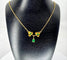 Collier Collier pendentif en or jaune 18 carats et émeraudes 58 Facettes AB675