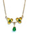 Collier Collier pendentif en or jaune 18 carats et émeraudes 58 Facettes AB675