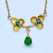 Collier Collier pendentif en or jaune 18 carats et émeraudes 58 Facettes AB675