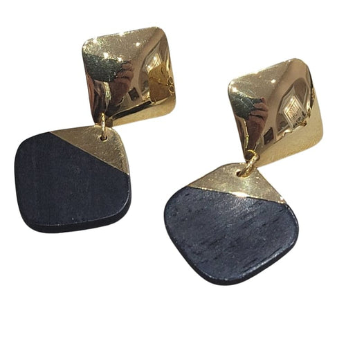 Boucles d'oreilles Boucles d’oreilles - Ébène en or jaune 18k 58 Facettes PE147