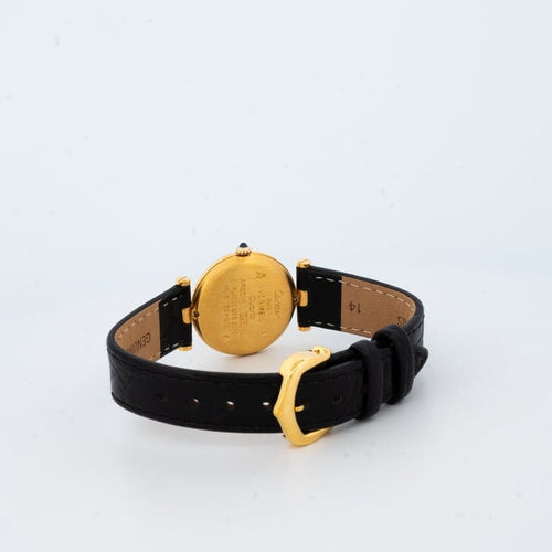 Montre Cartier Must Vendôme - Montre femme SM à cadran romain doré en vermeil 58 Facettes 1