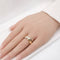 Bague 54 Bague bicolore en or 18 carats et diamants 58 Facettes Bague bicolore en or et diamants