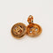 Boucles d'oreilles Chanel Coco - Boucles d’oreilles clip rondes en métal plaqué or rose 58 Facettes 2884