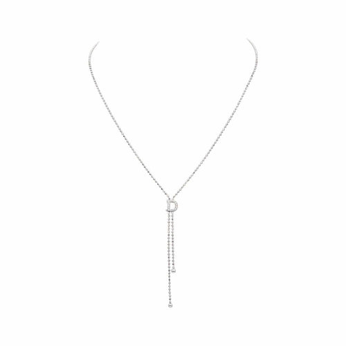 Collier Collier Or blanc Diamant 58 Facettes 4673469RV