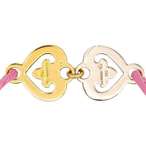 Bracelet O.J. Perrin Légendes - Bracelet cordon en or jaune et blanc 58 Facettes 4901383CN