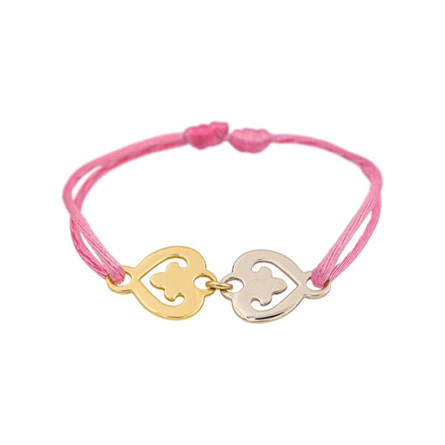 Bracelet O.J. Perrin Légendes - Bracelet cordon en or jaune et blanc 58 Facettes 4901383CN