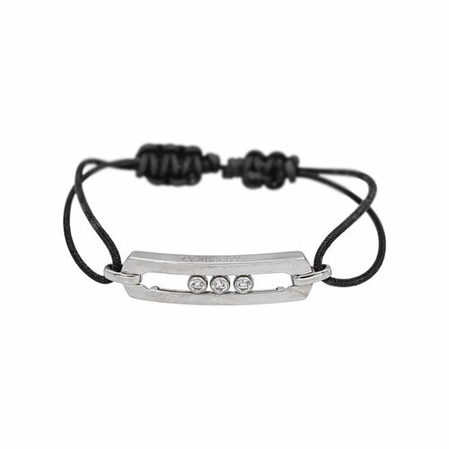 Bracelet Messika Bracelet Cordon  Or blanc Diamant 58 Facettes 4931999CN