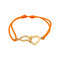 Bracelet Dinh van Bracelet Cordon Double Cœur Or jaune 58 Facettes 5032632CN