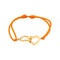 Bracelet Dinh van Bracelet Cordon Double Cœur Or jaune 58 Facettes 5032632CN