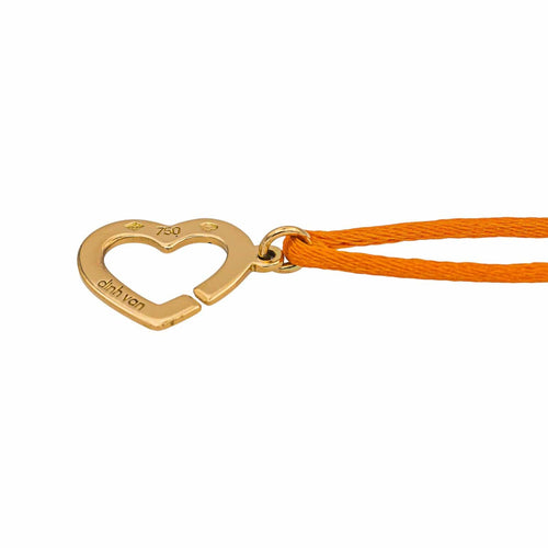 Bracelet Dinh van Bracelet Cordon Double Cœur Or jaune 58 Facettes 5032632CN