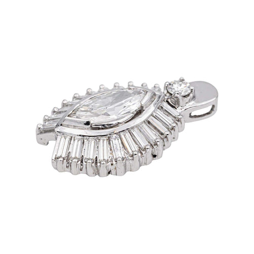 Pendentif Pendentif Or blanc Diamant 58 Facettes 5051003CN