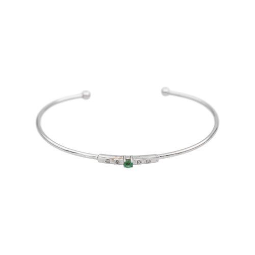 Bracelet Mauboussin Bracelet Capsule d'émotions Or blanc Emeraude, Diamant 58 Facettes 5021702RV