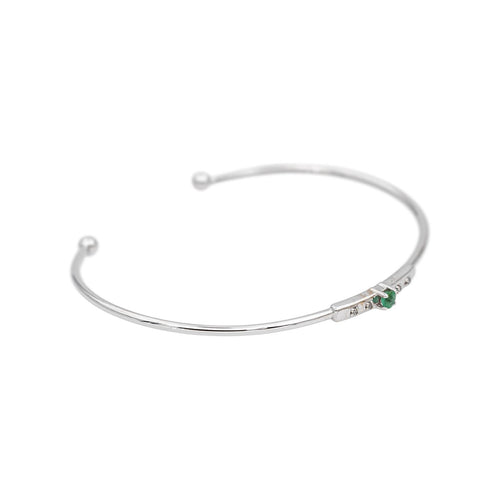 Bracelet Mauboussin Bracelet Capsule d'émotions Or blanc Emeraude, Diamant 58 Facettes 5021702RV