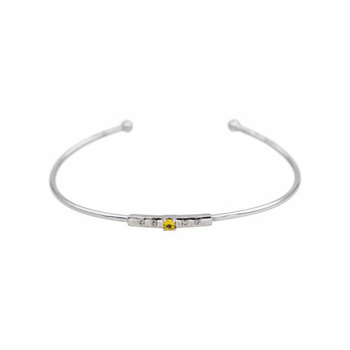 Bracelet Mauboussin Bracelet Capsule d'émotions Or blanc Saphir jaune, Diamant 58 Facettes 5021705RV
