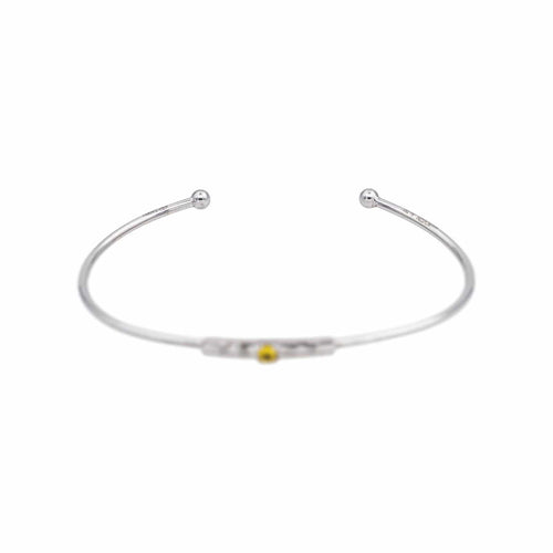 Bracelet Mauboussin Bracelet Capsule d'émotions Or blanc Saphir jaune, Diamant 58 Facettes 5021705RV