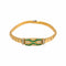 Bracelet Boucheron Bracelet Maille anglaise  Or jaune Emeraude, Diamant 58 Facettes 5054729RV
