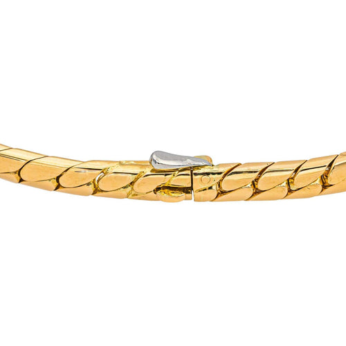 Bracelet Boucheron Bracelet Maille anglaise  Or jaune Emeraude, Diamant 58 Facettes 5054729RV