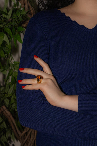 Bague 53 Dinh Van Bague  Or jaune Citrine 58 Facettes 5054730RV