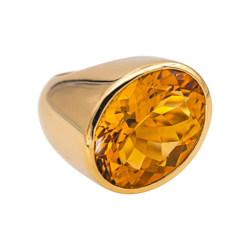 Bague 53 Dinh Van Bague  Or jaune Citrine 58 Facettes 5054730RV