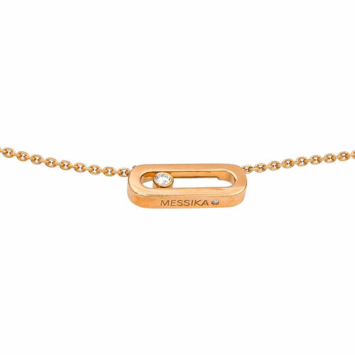 Collier Messika Collier  Move Uno Or rose Diamant 58 Facettes 4815885CN