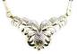 Collier Collier années 40/50 en or jaune et blanc 18 ct et diamants 58 Facettes