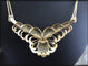 Collier Collier années 40/50 en or jaune et blanc 18 ct et diamants 58 Facettes