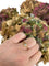 Bague 54 Bague solitaire ancienne en or jaune et blanc 18K avec diamant 58 Facettes