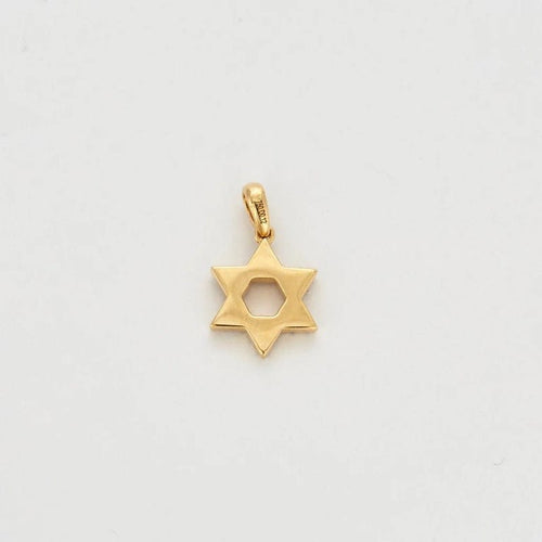 Pendentif Pendentif étoile de David en or jaune 18 carats et diamants 58 Facettes