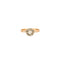 Bague 54.5 Solitaire - Bague en or rose 18k et diamant 0,10 ct 58 Facettes