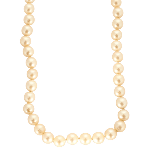 Collier Collier de perles Akoya en or jaune 22 carats 58 Facettes