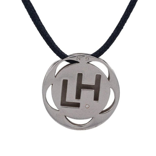 Pendentif Léon Hatot - Pendentif en or gris 18 carats, diamants et saphirs roses 58 Facettes