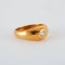 Bague 54 Bague chevalière en or rose 18 carats et diamant 0,40 ct 58 Facettes