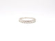 Bague 51 Alliance demi-tour - Bague en or blanc 18 carats et diamants 58 Facettes 1855