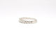 Bague 51 Alliance demi-tour - Bague en or blanc 18 carats et diamants 58 Facettes 1855
