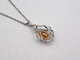 Collier Collier en or bicolore 18 carats et diamant jaune 0,5 ct 58 Facettes 226