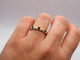 Bague 55 Alliance tour complet en or jaune 18 carats, saphirs et diamants 58 Facettes 1854