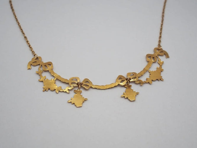 Collier Collier draperie Napoléon III en or jaune 18 carats 58 Facettes 1842