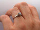 Bague 55.5 Solitaire - Bague en or blanc 18 carats avec diamant 0,1 ct 58 Facettes 1853